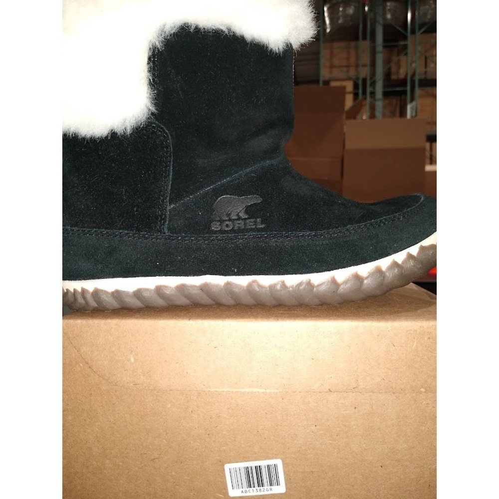 Sorel Women's Out 'N About Casual Bootie,Black Suede 7M US